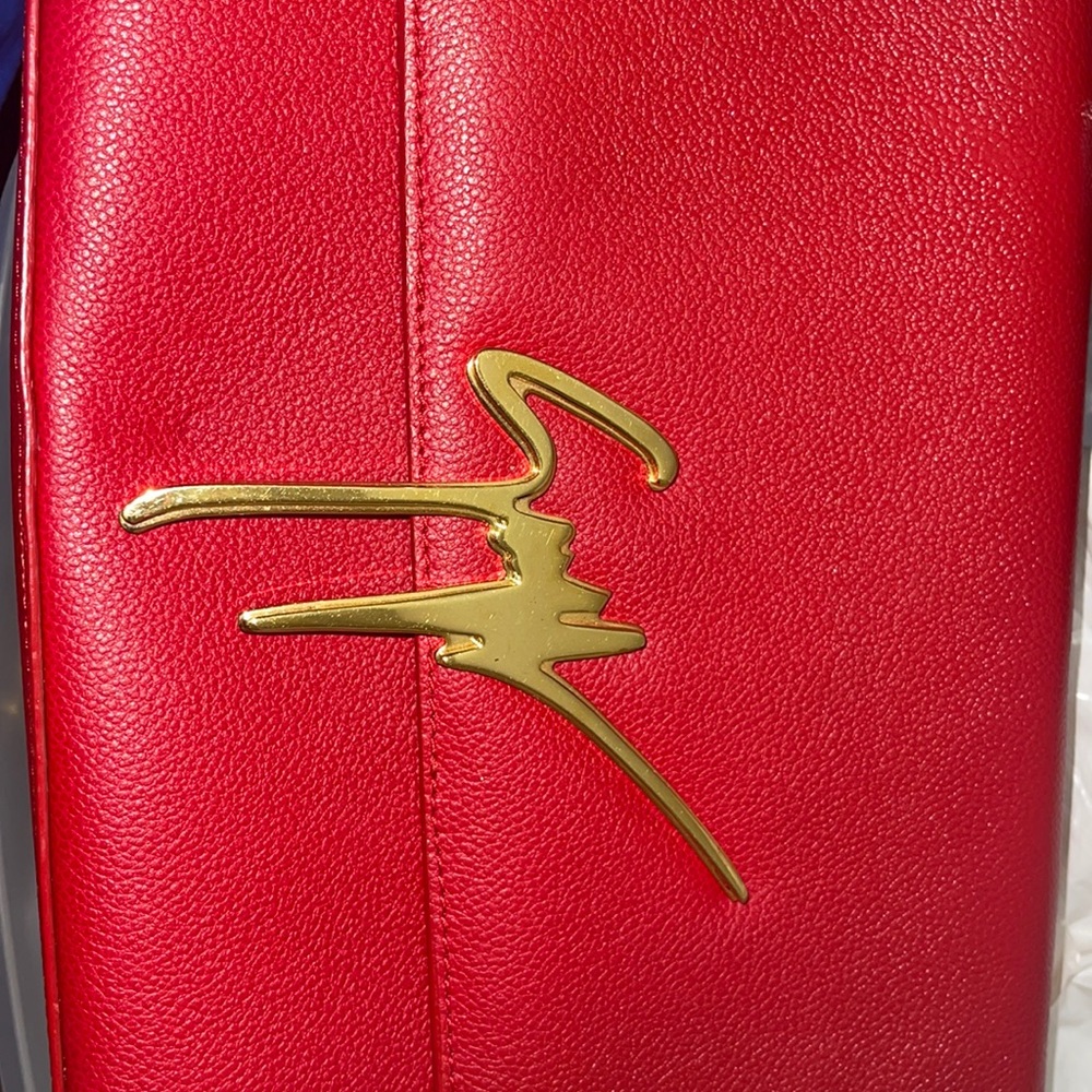 Red and Gold Giuseppe Zanotti Bag